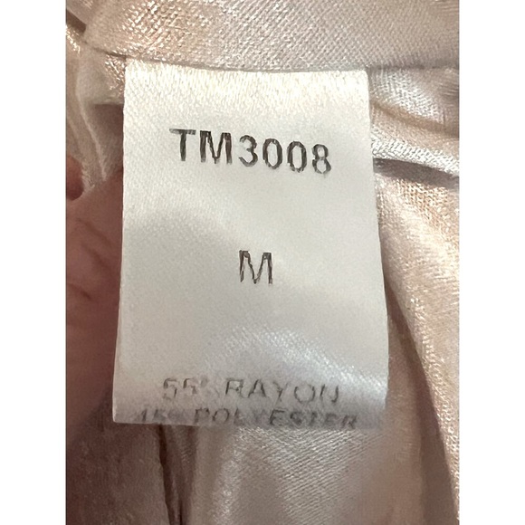 THML Women's Cream & Blue Embroidered Dress, Size M - Picture 7 of 11